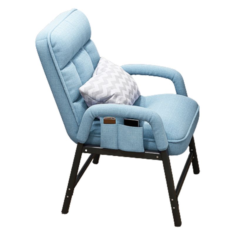 Metal Single Ergonimic Recliner with Pillow Adjustable Solid Color Clearhalo 'Chairs & Seating' 'furn' 'furn_recliners' 'Furniture' 'Living Room Furniture' 'Recliners' 1200x1200_892bc6e2-4f23-4562-b837-fa3bbbf26696