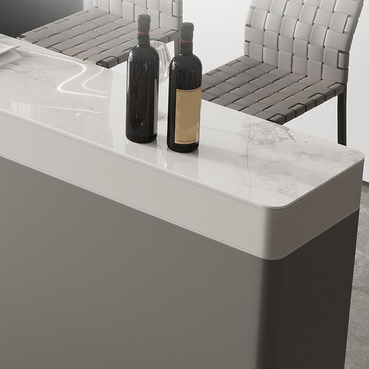 Modern Style Bistro Bar Table Rectangle Stone Top Bar Table for Living Room Clearhalo 'Bar Furniture' 'Bar Tables' 'bar_tables' 'furn' 'furn_bar_tables' 'Furniture' 'Kitchen & Dining Furniture' 1200x1200_892c617a-ba3a-4f5d-b60e-557cd96074cb