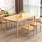 Simple Home Wood Dining Table Rectangle Shape Dining Table with 4 Legs Base Clearhalo ' dining_table' 'Dining Tables & Seating' 'Dining Tables' 'furn' 'furn_dining_table' 'Furniture' 'furniture_dining_table' 'Kitchen & Dining Furniture' 'kitchen&dining_furn' 'kitchen' 'kitchen_dining_table' 1200x1200_892cb8f6-f2b2-43b7-a51d-15ce2cafab35