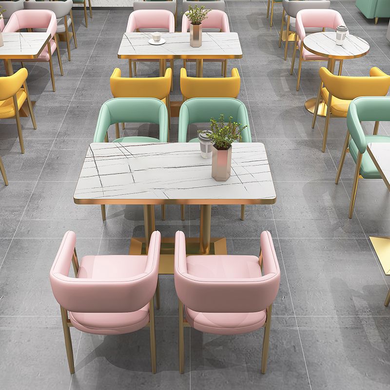 47.27"D x 25.59"W x 33.46"H Glam 2-seat Sewn Pillow Back Sofa for Restaurant Clearhalo 'furn' 'furn_sofas' 'Furniture' 'furniture_sofas' 'kitchen' 'kitchen_sofas' 'Living Room Furniture' 'Sofa' 'sofas' 1200x1200_892cf71c-37a6-43e9-a004-f586c47a345f