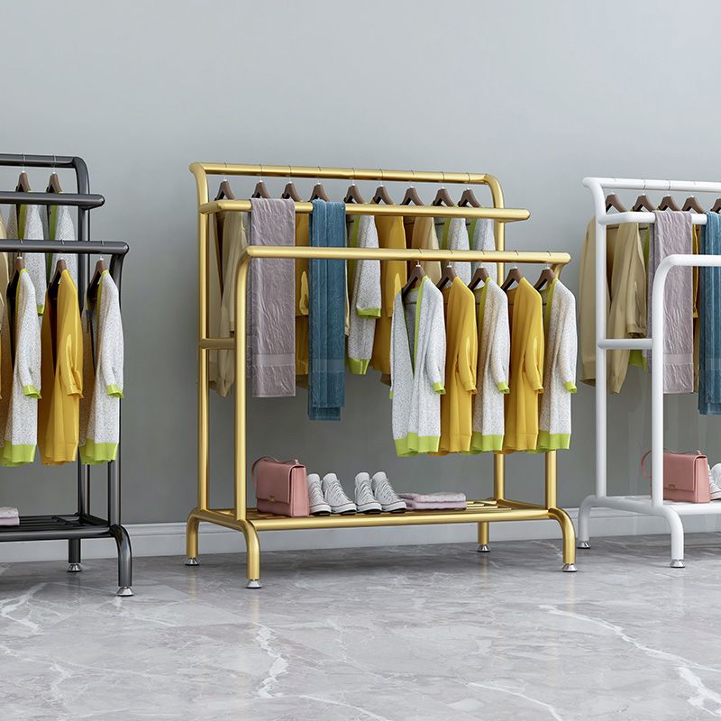 Modern Style Coat Rack Free Standing Solid Color Coat Hanger with Shelves Clearhalo 'Entry & Mudroom Furniture' 'furn' 'furn_hall_tree_coat_racks' 'Furniture' 'Hall Trees & Coat Racks' 'hall_tree_coat_racks' 1200x1200_892d04a8-dbf7-4c20-ac94-e96ae5feb685