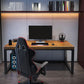 Home Solid Wood Rectangular Escritura de escritorio industrial de juegos industriales