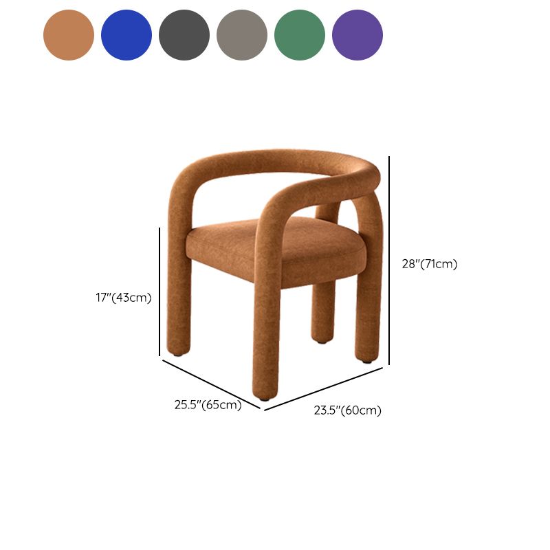 Modern Style Arm Chair Fabric Dining Arm Chair for Living Room Clearhalo 'Dining Chairs' 'Dining Tables & Seating' 'dining_chair' 'furn' 'furn_dining_chair' 'Furniture' 'Kitchen & Dining Furniture' 1200x1200_892ecf51-0d88-4a2a-b2b3-cc22d30c93f1