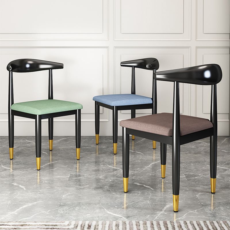 Metal Contemporary Style Dining Side Chair Indoor Open Back Dining Side Chair Clearhalo ' kitchen&dining_furn' 'Dining Chairs' 'Dining Tables & Seating' 'dining_chair' 'furn' 'furn_dining_chair' 'Furniture' 'furniture_dining_chair' 'Kitchen & Dining Furniture' 'kitchen' 1200x1200_892f352e-66ad-4dd5-b5e0-0bbcbc1db803