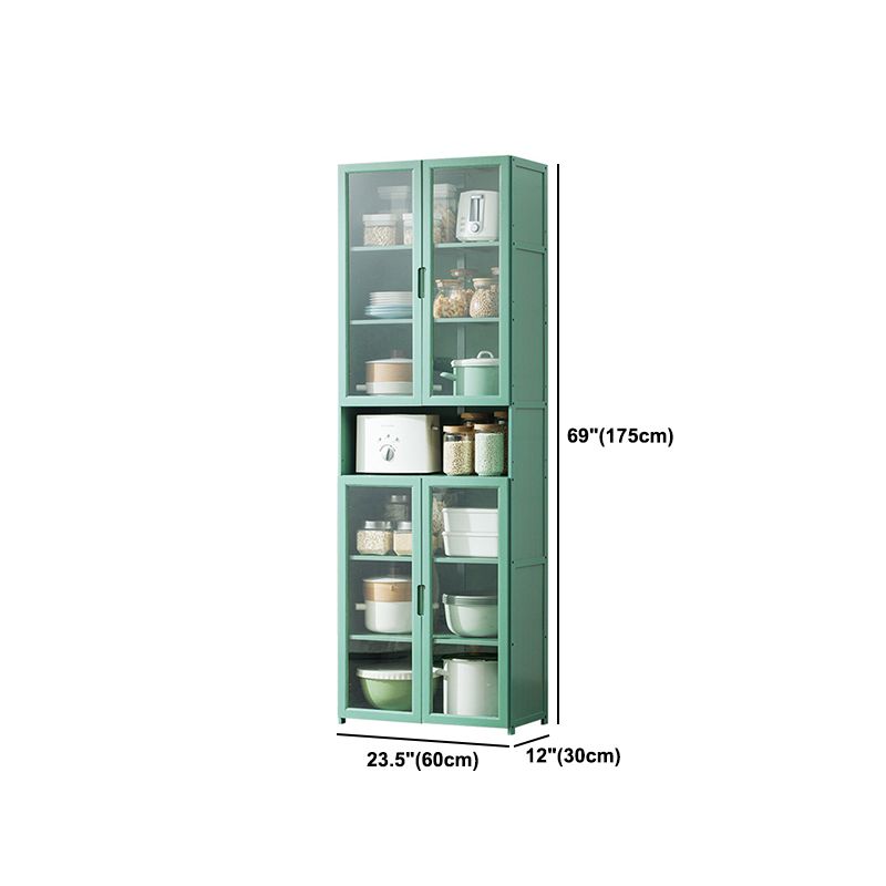 Green Bambus Buffet Server mit einstellbarem Regal Modern Dining Server