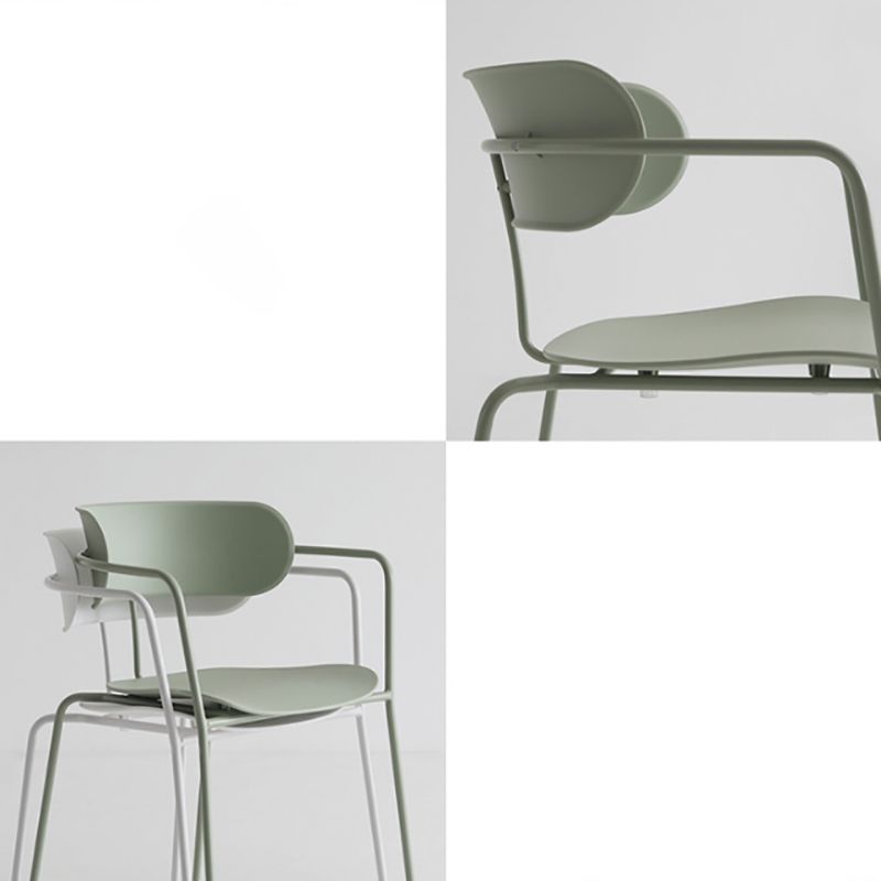 Glam Style Metal Arm Chair Open Back Side Chair for Dining Room (Set of 4) Clearhalo 'Dining Chairs' 'Dining Tables & Seating' 'dining_chair' 'furn' 'furn_dining_chair' 'Furniture' 'furniture_dining_chair' 'Kitchen & Dining Furniture' 1200x1200_8934c9c5-e276-471d-8a04-21559bc1c0aa