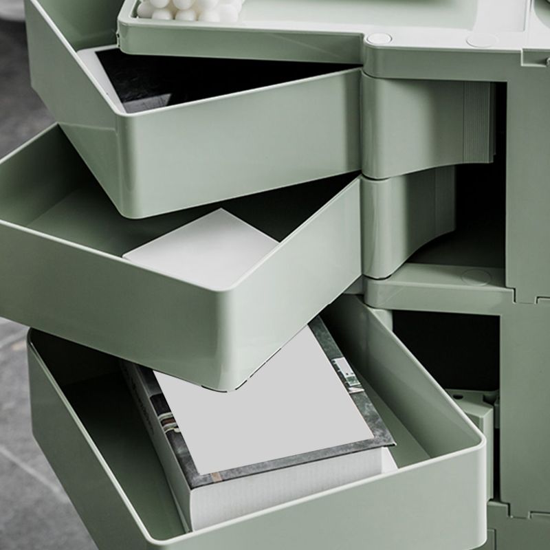 Comodino di metallo contemporaneo da 18 "comodini da tavolo ad ampio accento con cassetti