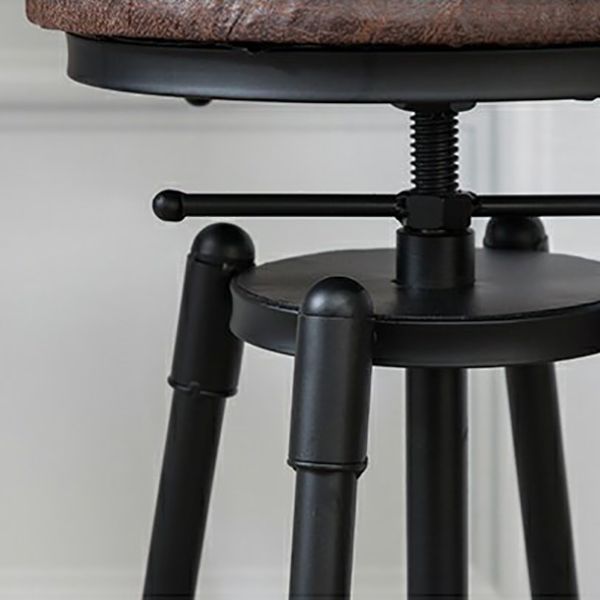 Moderno de estilo redondo Round Barstool Taburete de mostrador de madera con patas de madera