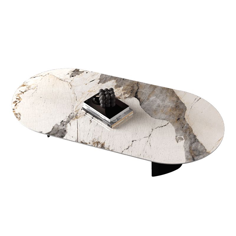 No Distressing Coffee Table Modern 2 Legs Free-Form Single Coffee Table Clearhalo 'Coffee & Accent Tables' 'Coffee Tables' 'coffee_tables' 'furn' 'furn_coffee_tables' 'Furniture' 'Living Room Furniture' 1200x1200_893a4cde-923f-491f-a115-dbda65bc4d8a