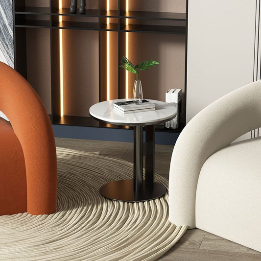 Tabella dell'estremità laterale in ardesia minimalista Tavolo laterale per soggiorno per soggiorno