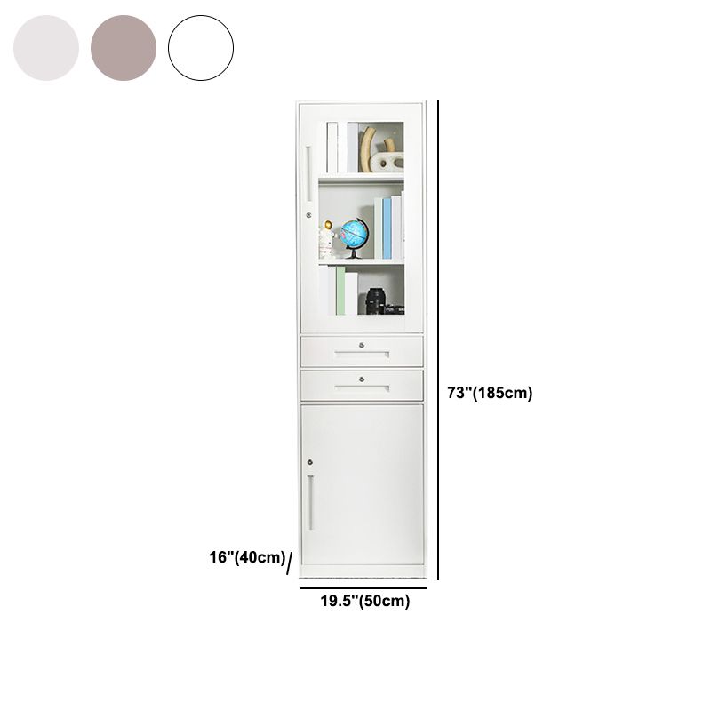 閉じた金属製の本棚モダンホームリビングルームベッドルーム標準本棚