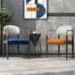 Restaurant Contemporary Upholstered Arm Chair Matte Finish Open Back Dining Chair Clearhalo ' kitchen&dining_furn' 'Dining Chairs' 'Dining Tables & Seating' 'dining_chair' 'furn' 'furn_dining_chair' 'Furniture' 'furniture_dining_chair' 'Kitchen & Dining Furniture' 'kitchen' 1200x1200_893d3748-7588-40f8-8b22-6514b413ff98