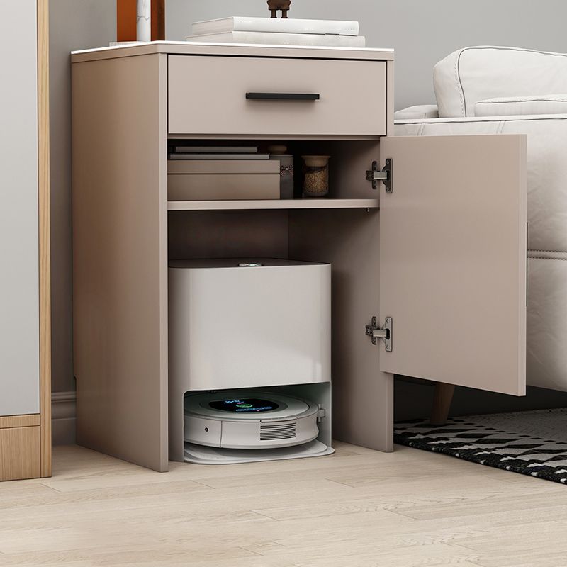 Modern Stone Top Accent Cabinet with Drawer Storage Cabinet 18.9" Long Clearhalo 'Cabinets & Chests' 'cabinets_chests' 'furn' 'furn_cabinets_chests' 'Furniture' 'Living Room Furniture' 1200x1200_893e348f-b5f4-4cd0-9811-0f22a6a98049