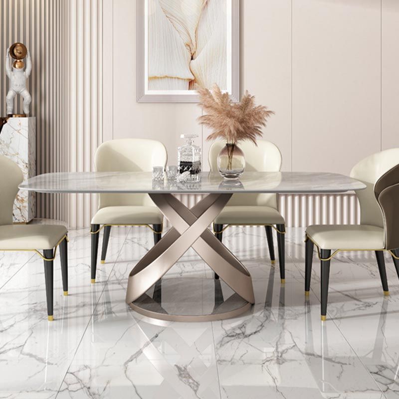 Tavolo da pranzo rettangolare set 1/2/5/6/7 PCS SINTERATO SINTERATO TAVOLO DI PERCHIE