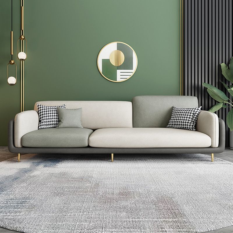 34,64 "H canapé à bras rond avec 3 oreillers canapé de couleur de couleur moderne