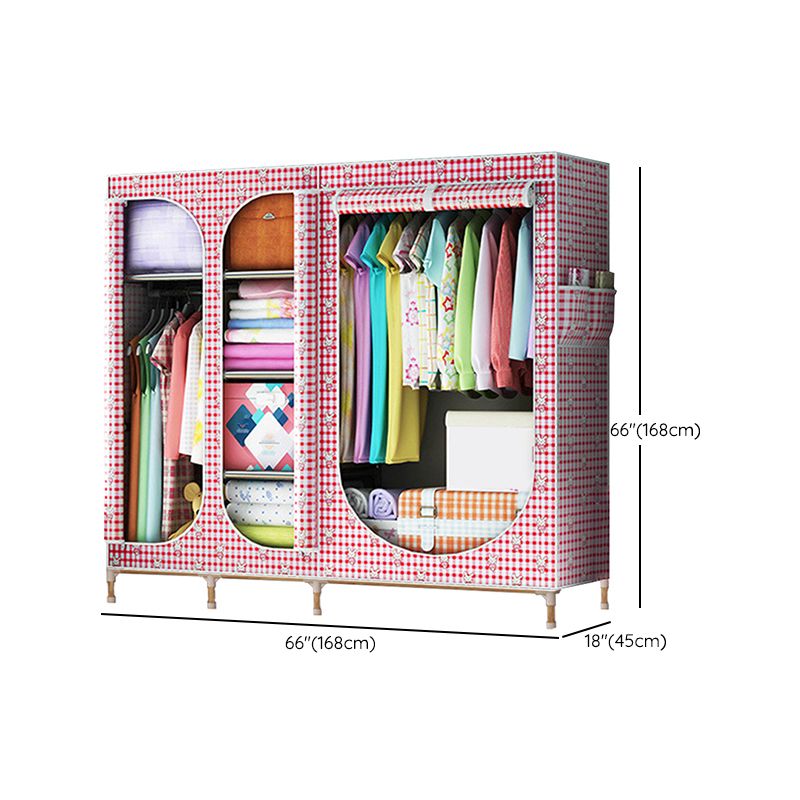 Placard de garde-robe à 3 portes de style contemporain avec jambes