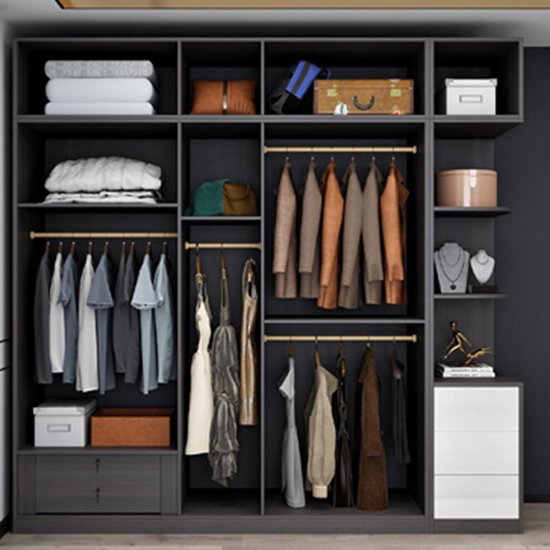 Coupe de tissu moderne en bois blanc inclus le placard de garde-robe pour la maison