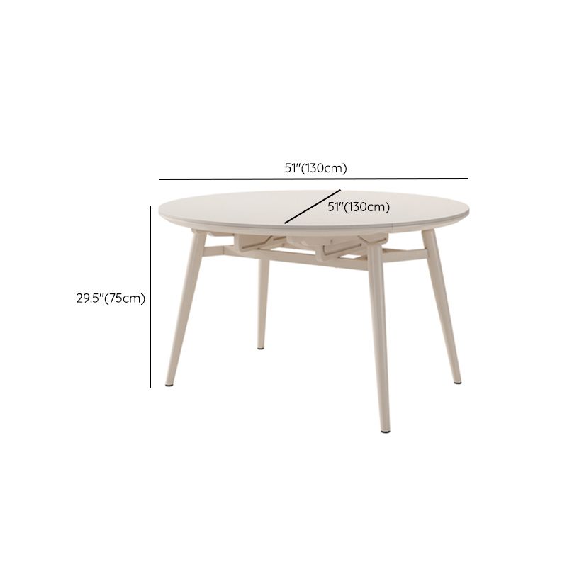Modern 1/4/5/7 Pieces Dining Chairs Set Stone Round Furniture in White Clearhalo 'Dining Room Sets' 'Dining Tables & Seating' 'dining_room_set' 'furn' 'furn_dining_room_set' 'Furniture' 'Kitchen & Dining Furniture' 1200x1200_8946b46c-5397-4bff-8eef-caa2ddbcdad9
