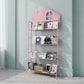 Shelves Included Bookcase 57.1" Tall Metal Bookshelf Vertical