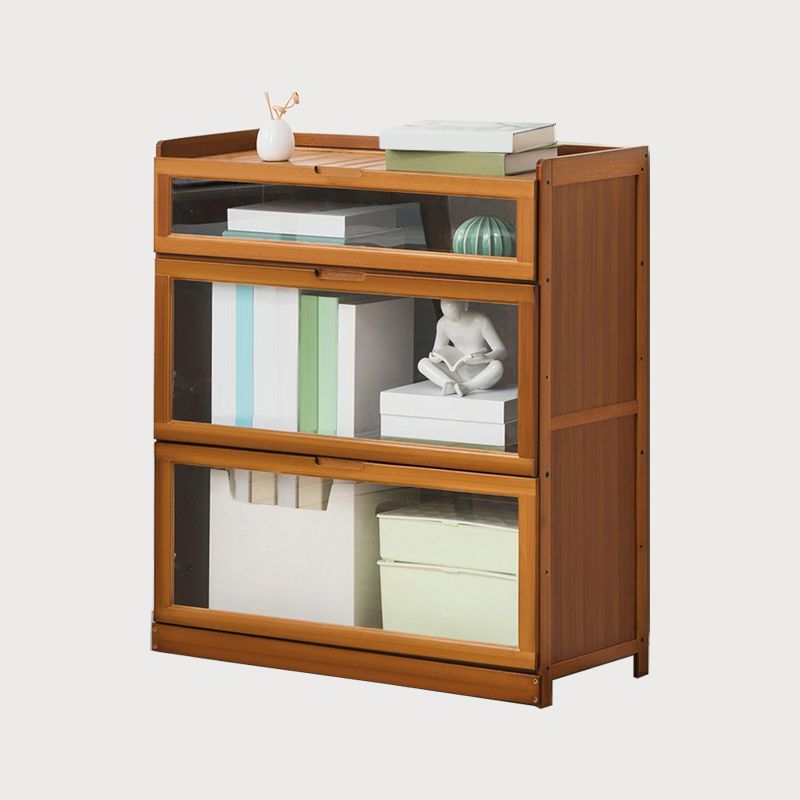 Modern Bamboo Barrister Bookcase Closed Back Bookcase for Home Office Clearhalo 'Bookcases' 'furn' 'furn_bookcases' 'Furniture' 'furniture_bookcases' 'kitchen' 'kitchen_bookcases' 'Living Room Furniture' 'Office Furniture' 1200x1200_8949ef43-ea27-4280-b5ea-7634b1ab82b2