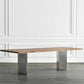 Rectangle Shape Glam Dining Table Double Pedestal Table with Solid Wood Clearhalo ' dining_table' 'Dining Tables & Seating' 'Dining Tables' 'furn' 'furn_dining_table' 'Furniture' 'furniture_dining_table' 'Kitchen & Dining Furniture' 'kitchen&dining_furn' 'kitchen' 'kitchen_dining_table' 1200x1200_8949fdfd-e826-4fc9-8f02-0e51c7c28b66