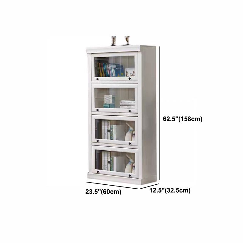 Modern Style Bookcase Solid Wood Rectangular Shelf with Doors Clearhalo 'Bookcases' 'furn' 'furn_bookcases' 'Furniture' 'furniture_bookcases' 'kitchen' 'kitchen_bookcases' 'Living Room Furniture' 'Office Furniture' 1200x1200_894b35d4-697a-4bfd-a862-c7f2263901b5