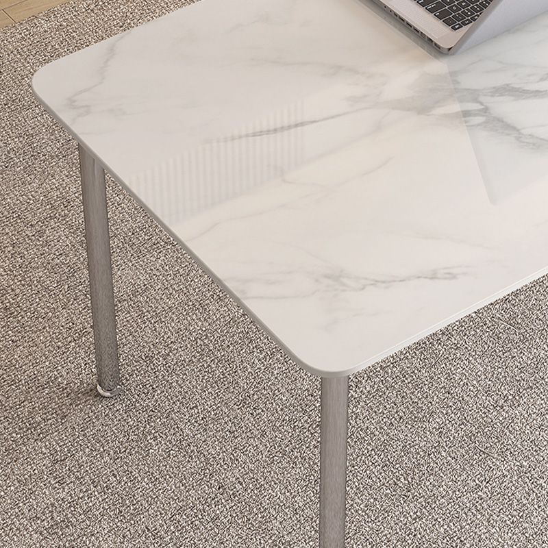 Stein gebogener Büroschreibtisch modern 29,53 "großer Schreibtisch mit Parsons Schreibtisch