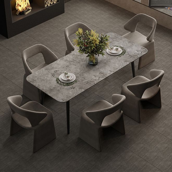 Chaises de restauration et d'accentuation rembourrées et en velours ouvrir en velours pour la maison