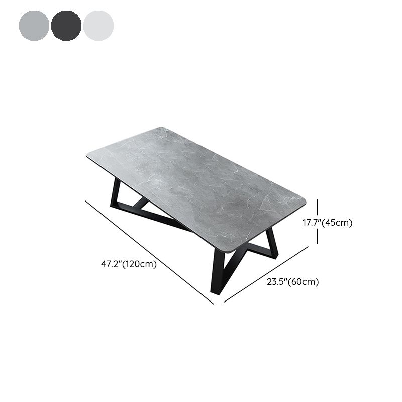 17"H Contemporary Coffee Table Single Slate Coffee Cocktail Table Clearhalo 'Coffee & Accent Tables' 'Coffee Tables' 'coffee_tables' 'furn' 'furn_coffee_tables' 'Furniture' 'Living Room Furniture' 1200x1200_894e488d-07df-44e1-8a62-7d48ece57b41