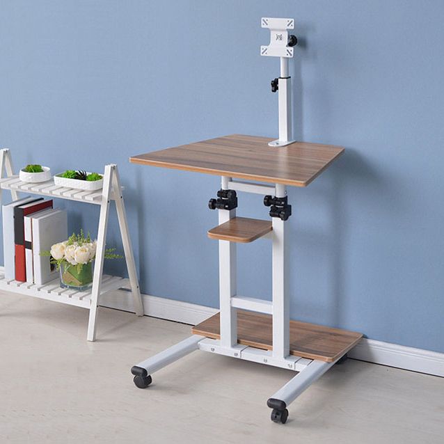 Moderne kunstmatige houten bureau Home Writing Desk met Caster Wheels 21.2 "L X 22.4" W