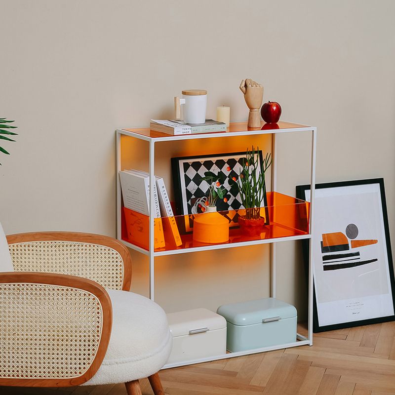 10 "brede hedendaagse plank boekenkast acryl open back boekenkast