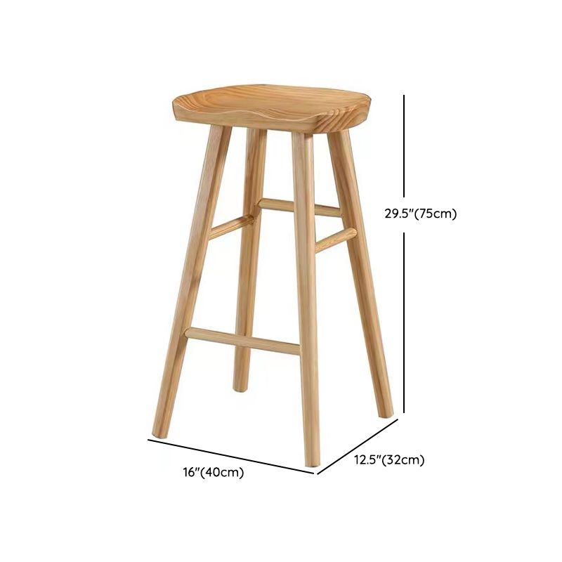 Brown 1/4 Pieces Pub Dining Set Solid Wood Table and Stool Set Clearhalo 'Bar Furniture' 'furn' 'furn_home_bar_bar_sets' 'Furniture' 'Home Bars & Bar Sets' 'home_bar_bar_sets' 'Kitchen & Dining Furniture' 1200x1200_894ff168-3fb3-43a6-8d9e-32f3554e28ca