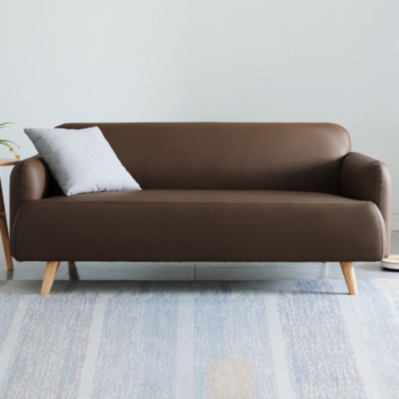 Divano a braccio incasso in pelle finta divano standard contemporaneo, 31,49 "w