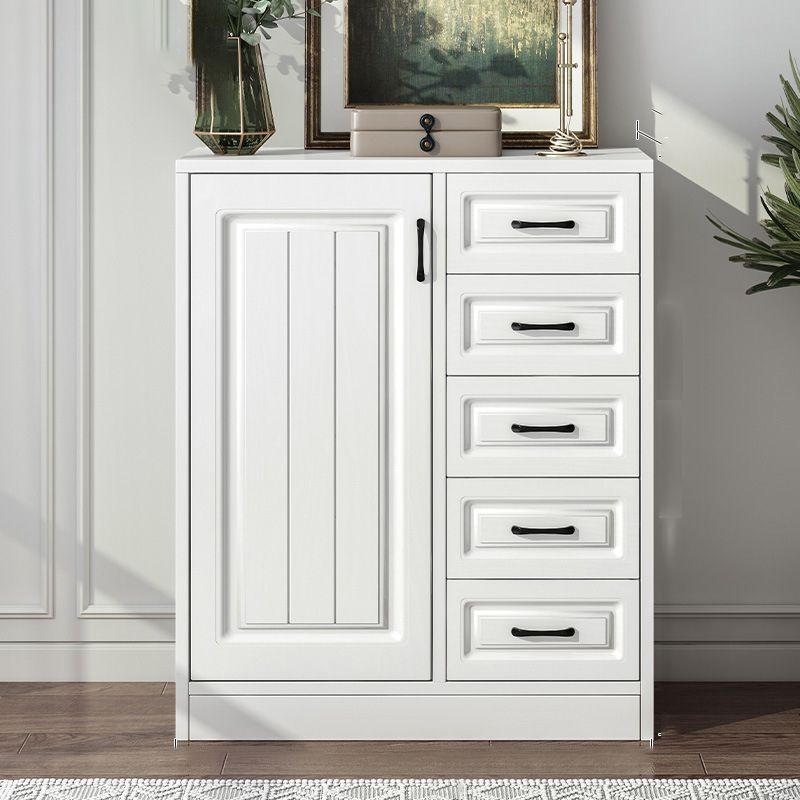 Serveur de restauration en bois blanc d'ingénierie serveur de buffet moderne avec tiroirs