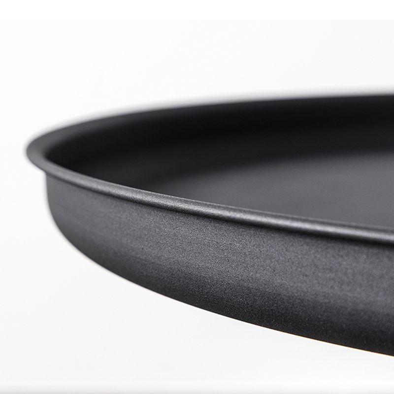 Modern Style Black/gold Metal Table Top Glass Base Round Side Table