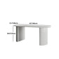 Sintered Stone Dining Table Modern White Furniture with Double Pedestal for Office Clearhalo 'Dining Tables & Seating' 'Dining Tables' 'dining_table' 'furn' 'furn_dining_table' 'Furniture' 'Kitchen & Dining Furniture' 1200x1200_89574534-3a45-4e6e-b6dc-d0921d046105