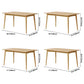 Simple Brown Standard Dining Table Solid Wood Rectangle Dining Table with 4 Legs Base Clearhalo ' dining_table' 'Dining Tables & Seating' 'Dining Tables' 'furn' 'furn_dining_table' 'Furniture' 'furniture_dining_table' 'Kitchen & Dining Furniture' 'kitchen&dining_furn' 'kitchen' 'kitchen_dining_table' 1200x1200_89575e47-b4ff-41d4-8a9f-0a2c641345bc