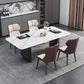 Modern Iron Dinette Set 1/2/5/7 Pieces Rectangle White Sintered Stone Top Dining Table Set Clearhalo 'Dining Room Sets' 'Dining Tables & Seating' 'dining_room_set' 'furn' 'furn_dining_room_set' 'Furniture' 'furniture_dining_room_set' 'Kitchen & Dining Furniture' 1200x1200_8958fe92-fd7b-42ab-b2d7-59cf52cc51b4