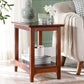 Farmhouse Solid Wood End Table Rectangular Side Table with Shelf Clearhalo 'Coffee & Accent Tables' 'End & Side Tables' 'end_side_table' 'end_side_tables' 'furn' 'furn_end_side_tables' 'Furniture' 'furniture_end_side_table' 'Living Room Furniture' 1200x1200_895f0686-bf64-4d1a-bf57-b5a1bc031aef
