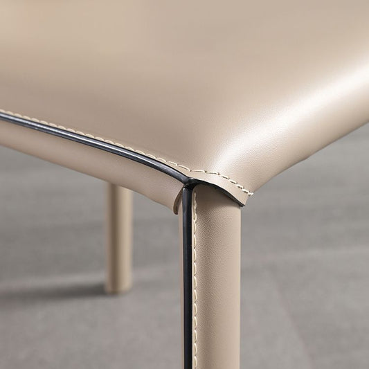 Faux Leather Kitchen Dining Chairs Armless Chairs with Metal Base Clearhalo 'Dining Chairs' 'Dining Tables & Seating' 'dining_chair' 'furn' 'furn_dining_chair' 'Furniture' 'Kitchen & Dining Furniture' 1200x1200_895f2e73-d092-46f7-ae68-862135ac3bc3