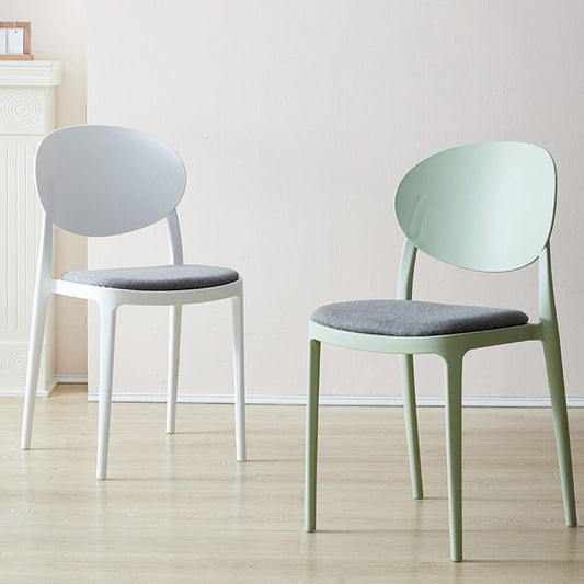 Scandinavian Restaurant Open Back Side Chair Plastic Matte Finish Dining Chair Clearhalo ' kitchen&dining_furn' 'Dining Chairs' 'Dining Tables & Seating' 'dining_chair' 'furn' 'furn_dining_chair' 'Furniture' 'furniture_dining_chair' 'Kitchen & Dining Furniture' 'kitchen' 1200x1200_895f350b-d176-463e-abbe-3472112338d5