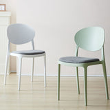 Scandinavian Restaurant Open Back Side Chair Plastic Matte Finish Dining Chair Clearhalo ' kitchen&dining_furn' 'Dining Chairs' 'Dining Tables & Seating' 'dining_chair' 'furn' 'furn_dining_chair' 'Furniture' 'furniture_dining_chair' 'Kitchen & Dining Furniture' 'kitchen' 1200x1200_895f350b-d176-463e-abbe-3472112338d5