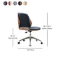 Faux Leather Adjustable Task Chair Silver Metal Base Contemporary Office Chair Clearhalo 'furn' 'furn_office_chair' 'Furniture' 'Office Chairs' 'Office Furniture' 'office_chair' 1200x1200_895f5065-b7cc-4a51-9f06-5e461c9ad603