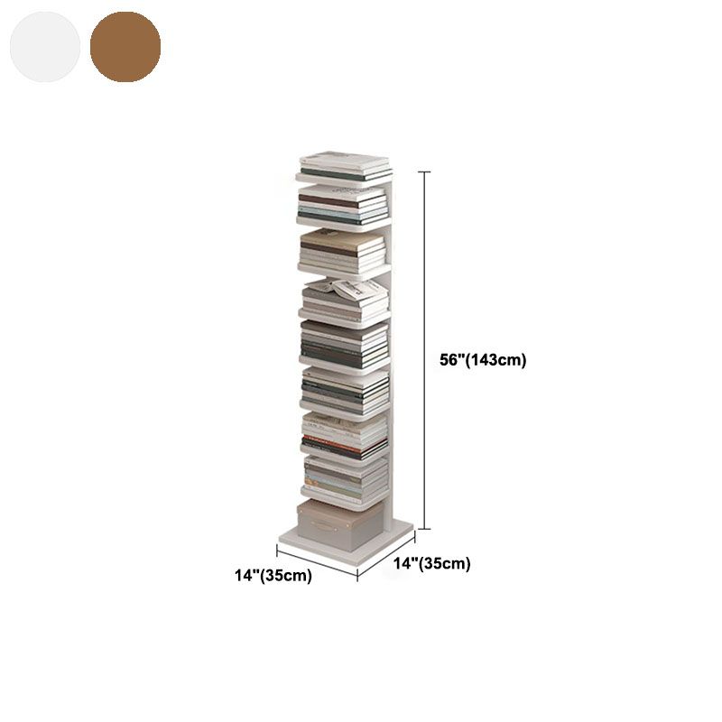 Geometry Shape Bookshelf Modern Wooden Bookcase with Multi Shelves , 24" W / 11" D Clearhalo 'Bookcases' 'furn' 'furn_bookcases' 'Furniture' 'Office Furniture' 1200x1200_89607826-9248-4981-9049-4a7f42f6caef