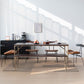 Traditional Luxury Dining Table Rectangle Solid Wood Dining Table with Metal Base Clearhalo 'Dining Tables & Seating' 'Dining Tables' 'dining_table' 'furn' 'furn_dining_table' 'Furniture' 'furniture_dining_table' 'Kitchen & Dining Furniture' 'kitchen' 'kitchen_dining_table' 1200x1200_89618526-c25b-4e22-9bf3-dbb782df9675