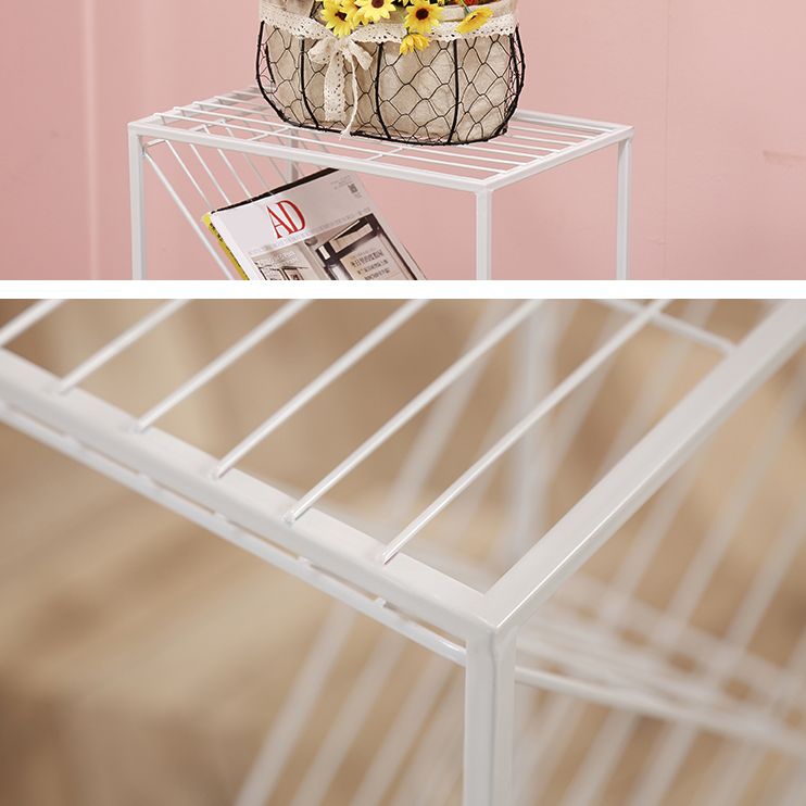 Modern Style Metal Bookcase White Open Bookshelf for Living Room Clearhalo 'Bookcases' 'furn' 'furn_bookcases' 'Furniture' 'Office Furniture' 1200x1200_89627ef3-d2a4-4987-a93e-cdb1dd30aa30