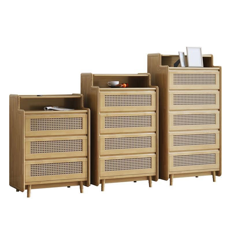 25.59" Wide Accent Chest Mid-Century Modern Wood Chest with Rattan Accent Clearhalo 'Cabinets & Chests' 'cabinets_chests' 'furn' 'furn_cabinets_chests' 'Furniture' 'Living Room Furniture' 1200x1200_8963fec4-f9a4-4827-9314-28e6fd2a4436