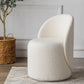 Scandinavian Solid Color Armless Chair Tight Back Accent Chair