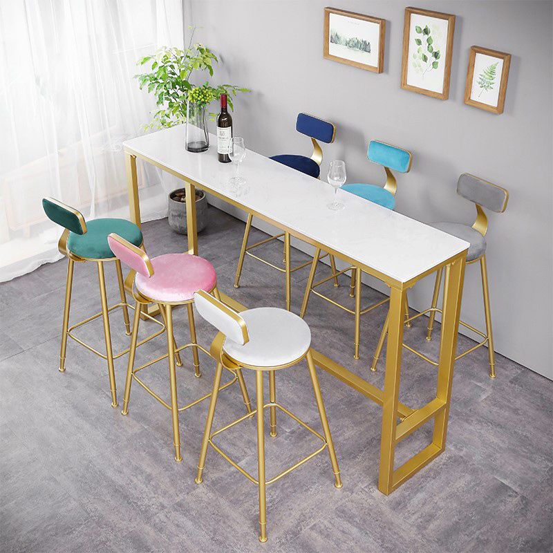 Table à manger en pierre de bar à glamour