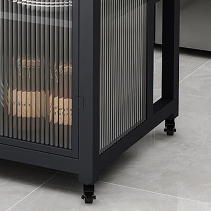 Tavolo da preparazione moderno rettangolare rotolamento della sala da pranzo in cucina